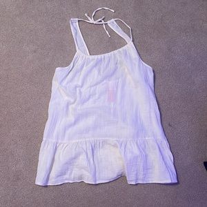 Creme swimsuit cover up